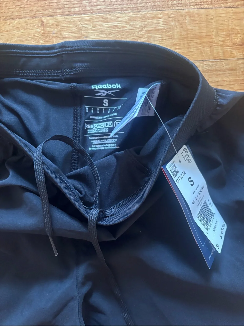Reebok Men's Black 2-1 Workout Training Shorts ⭐️NWT⭐️